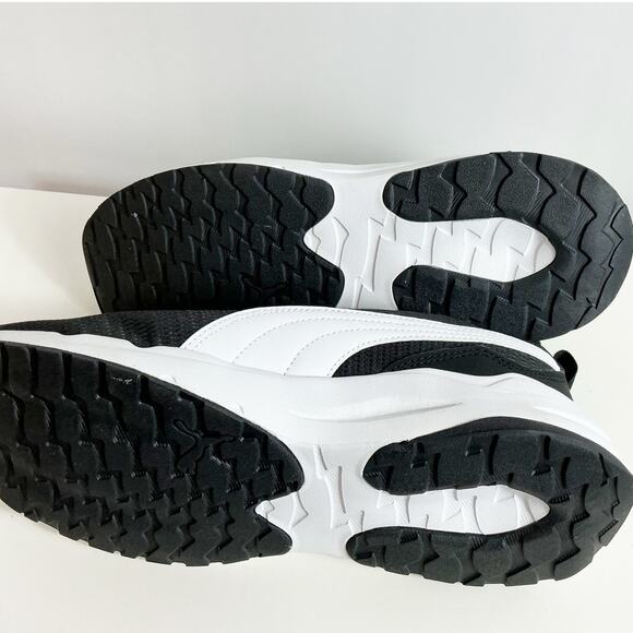 Puma Mens "Zip C”  Lightweight Running Shoes Sz 8 Black White Sneaker NWOB - Picture 7 of 7